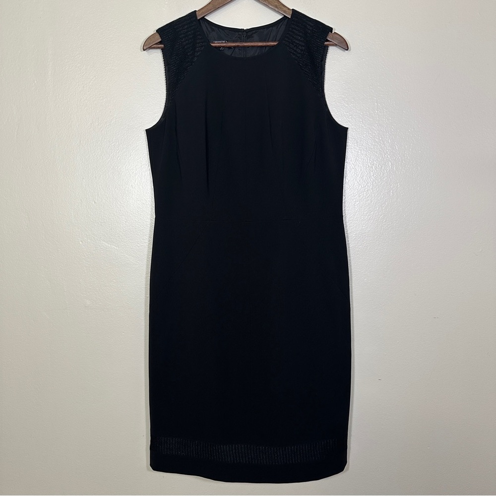 Lafayette Women's 12 148 New York Black Sleeveless Mini Dress